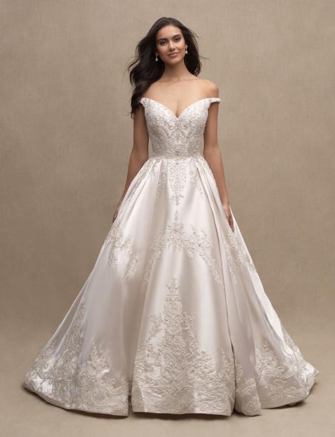 Beautiful model wearing a wedding dress