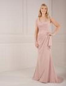 Woman modeling a stunning mother of the bride dress