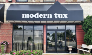 Image of the front exterior of Modern Tux tuxedo rental store.