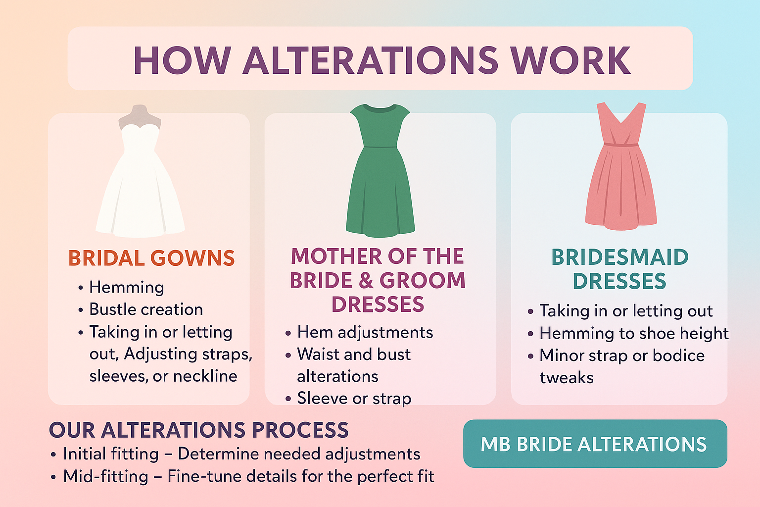 bridesmaid dresses alterations OSTTY main image 1