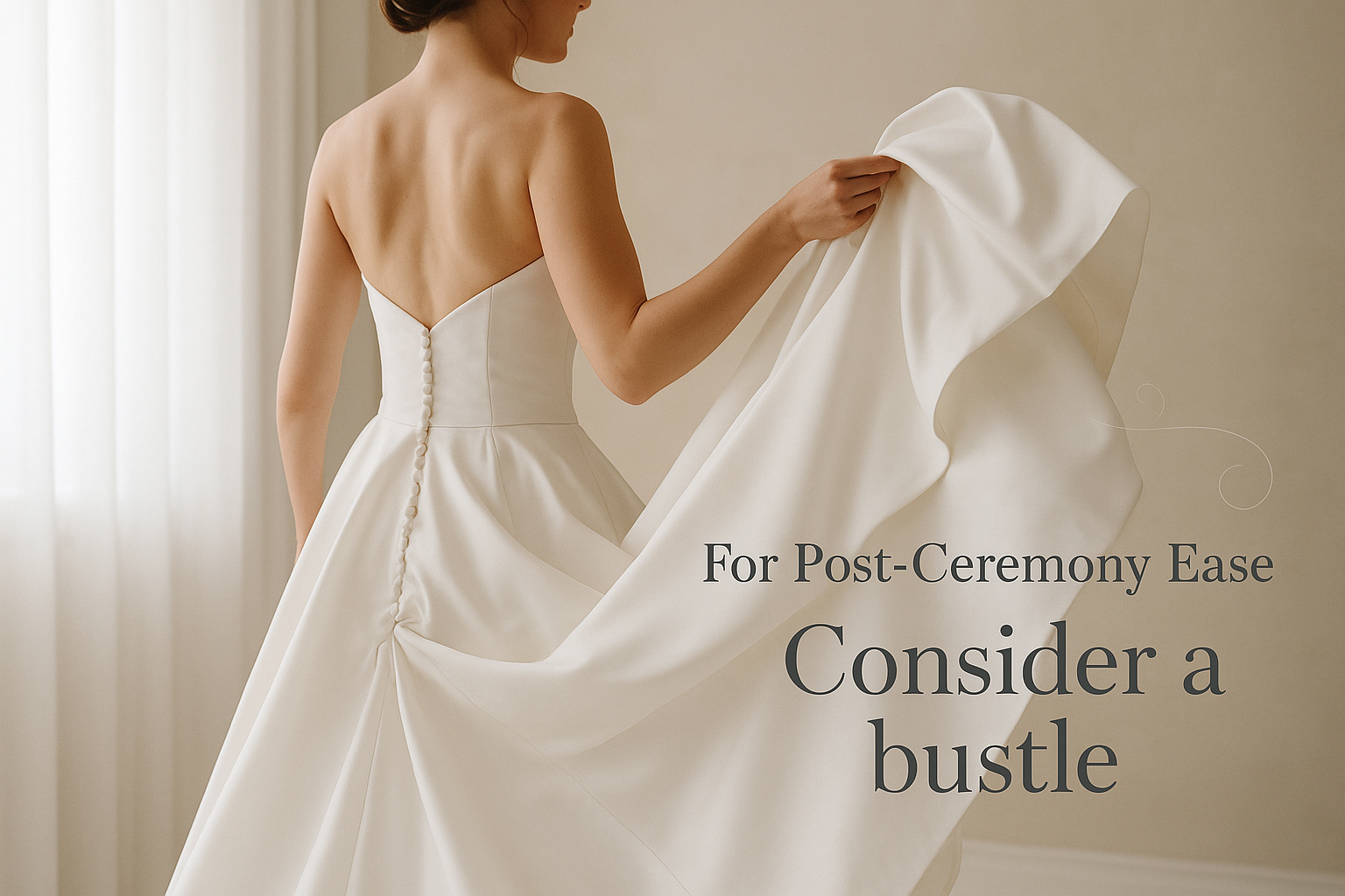 bustle wedding dress HOW TO BUSTLE A WEDDING DRESS! Epiphany Boutique