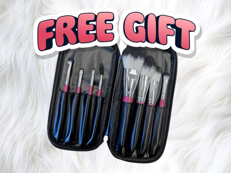 Free at MB Bride: Makeup Brush Kit when you come to your scheduled appointment! You don't even have to buy!